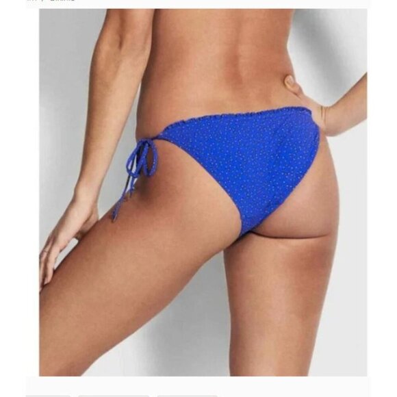 Seafolly Bikini Bottom El Dorado Micro Floral Hipster Tie Side Swim Bottoms - Picture 3 of 10